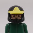Playmobil Casco moto negro amarillo ¡Despiece! | clickclack.es