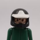 Playmobil Casco moto negro blanco ¡Despiece! | clickclack.es
