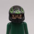 Playmobil Casco moto negro verde 4x4 ¡Despiece! | clickclack.es