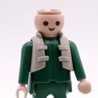 Playmobil Chaleco gris hueso corto ¡Despiece! | clickclack.es
