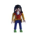 Playmobil Chica amarilla azul con pañuelo rojo ¡Mercadillo! | clickclack.es