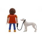 Playmobil Chica con perro blanco ¡Mercadillo! | clickclack.es
