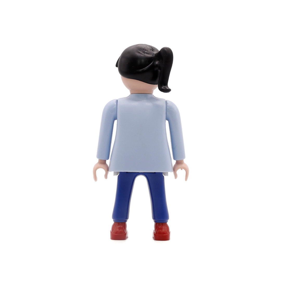 Playmobil Chica de azul con cola de caballo ¡Mercadillo! | clickclack.es