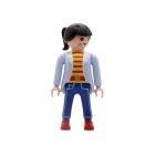 Playmobil Chica de azul con cola de caballo ¡Mercadillo! | clickclack.es
