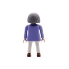 Playmobil Chica de blanco violeta con pelo gris ¡Mercadillo! | clickclack.es