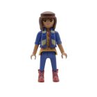Playmobil Chica delgada con chaleco azul botines rosa ¡Mercadillo! | clickclack.es