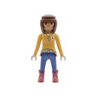 Playmobil Chica delgada de azul y amarillo ¡Mercadillo! | clickclack.es