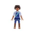 Playmobil Chica delgada de azul ¡Mercadillo! | clickclack.es