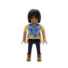 Playmobil Chica morena con flores y botines ¡Mercadillo! | clickclack.es