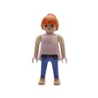 Playmobil Chica pelirroja de rosa y azul ¡Mercadillo! | clickclack.es