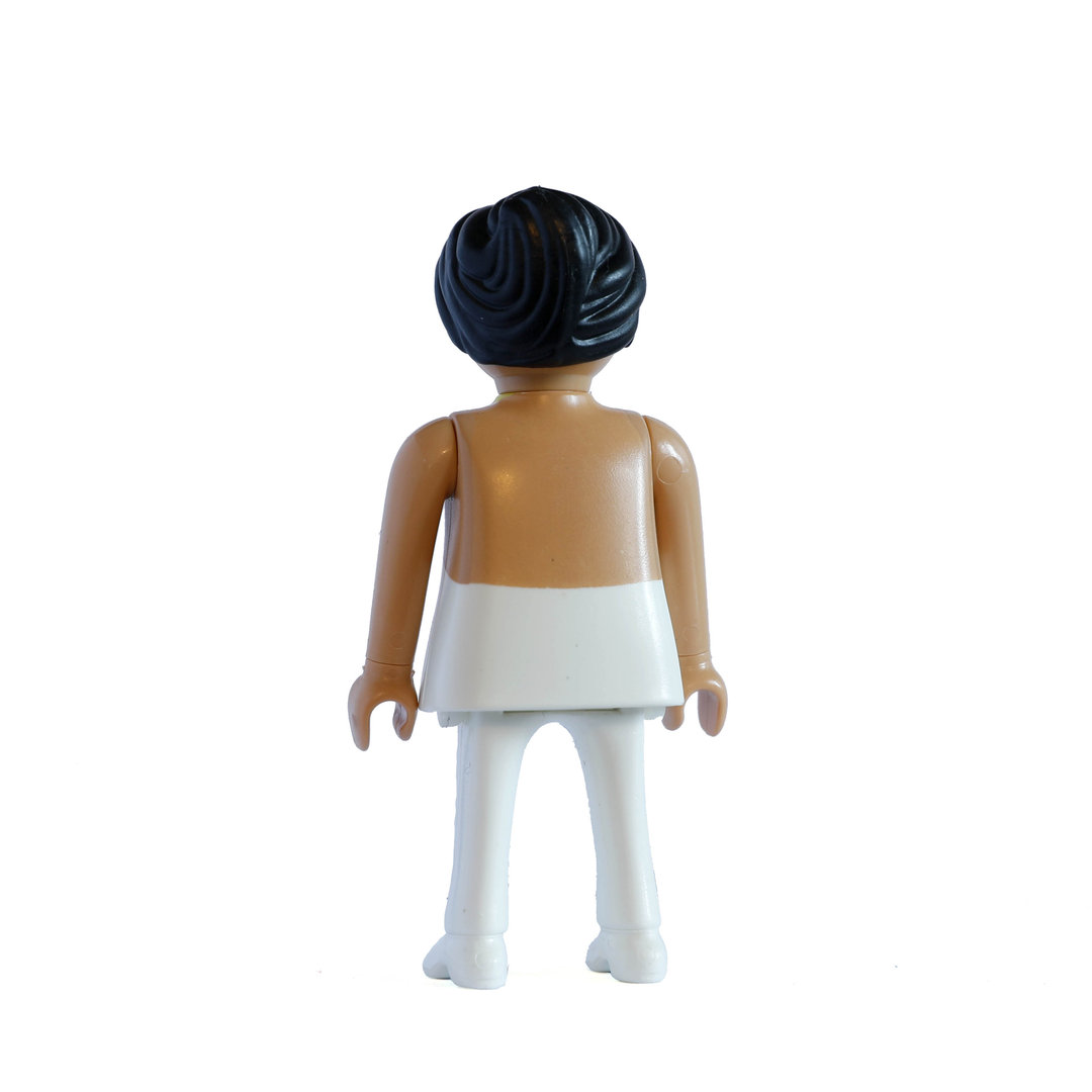 Playmobil Chica Pop de blanco con cinturón rosa ¡Mercadillo! | clickclack.es