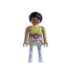 Playmobil Chica Pop de blanco con cinturón rosa ¡Mercadillo! | clickclack.es