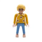 Playmobil Chica rubia de amarillo y azul ¡Mercadillo! | clickclack.es