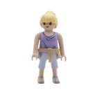 Playmobil Chica rubia de azul con cinturón ¡Mercadillo! | clickclack.es