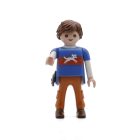 Playmobil Chico con camiseta azul de perro ¡Mercadillo! | clickclack.es