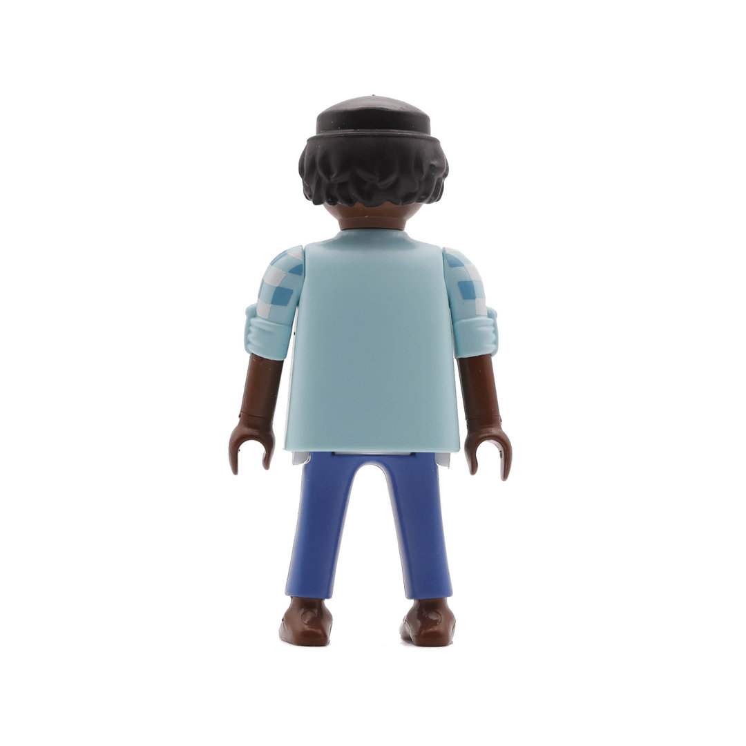 Playmobil Chico con vaqueros y camisa azul a cuadros ¡Mercadillo! | clickclack.es