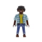 Playmobil Chico con vaqueros y camisa azul a cuadros ¡Mercadillo! | clickclack.es