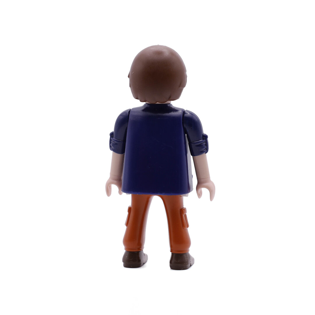 Playmobil Chico de azul y naranja con gafas ¡Mercadillo! | clickclack.es