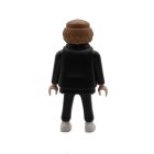 Playmobil Chico de negro con gafas plateadas ¡Mercadillo! | clickclack.es