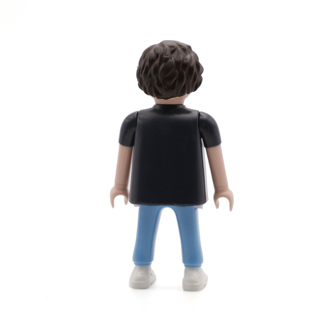 Playmobil Chico de negro y azul ¡Mercadillo! | clickclack.es
