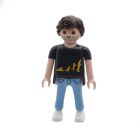 Playmobil Chico de negro y azul ¡Mercadillo! | clickclack.es