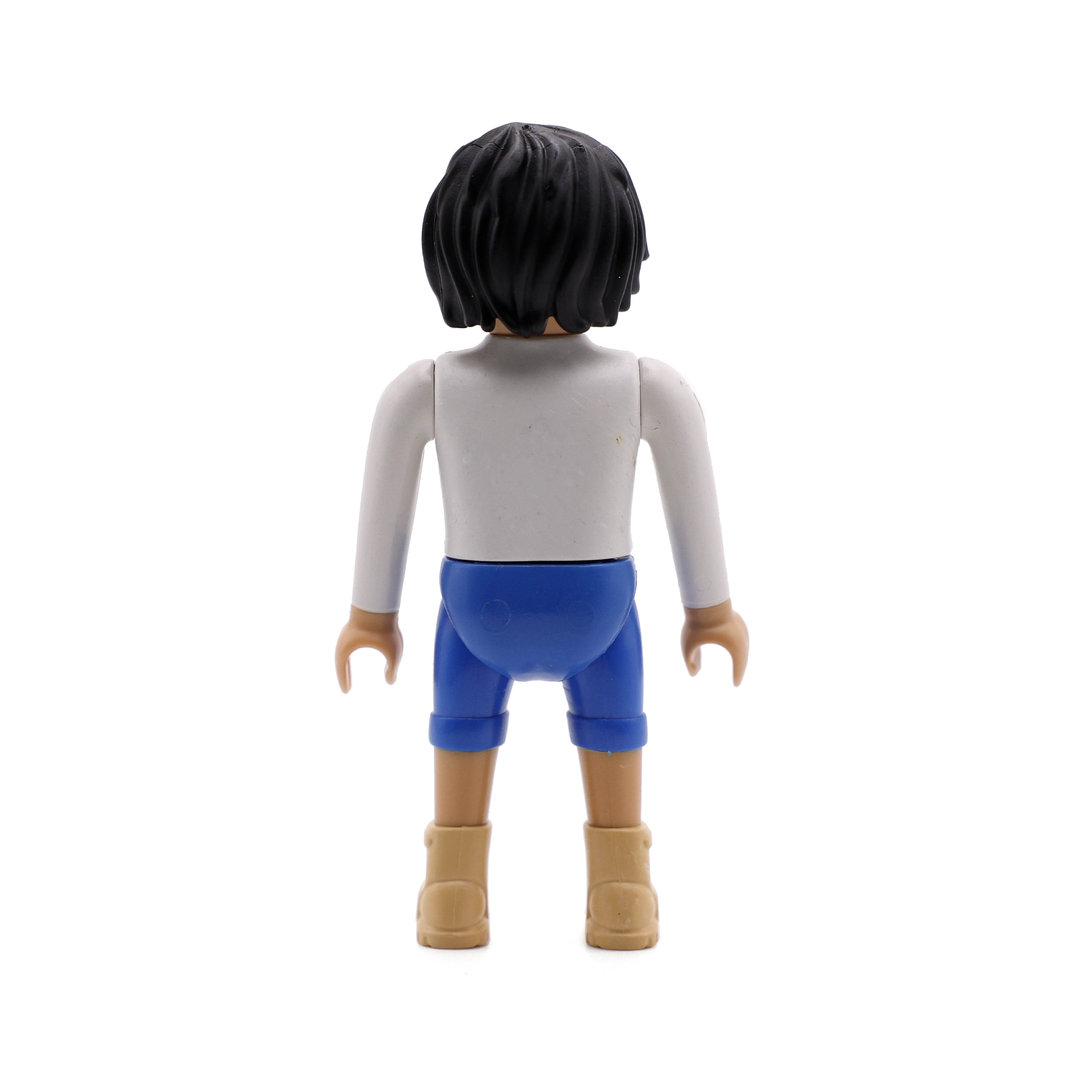 Playmobil Chico moreno con peto azul ¡Mercadillo! | clickclack.es