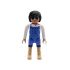 Playmobil Chico moreno con peto azul ¡Mercadillo! | clickclack.es