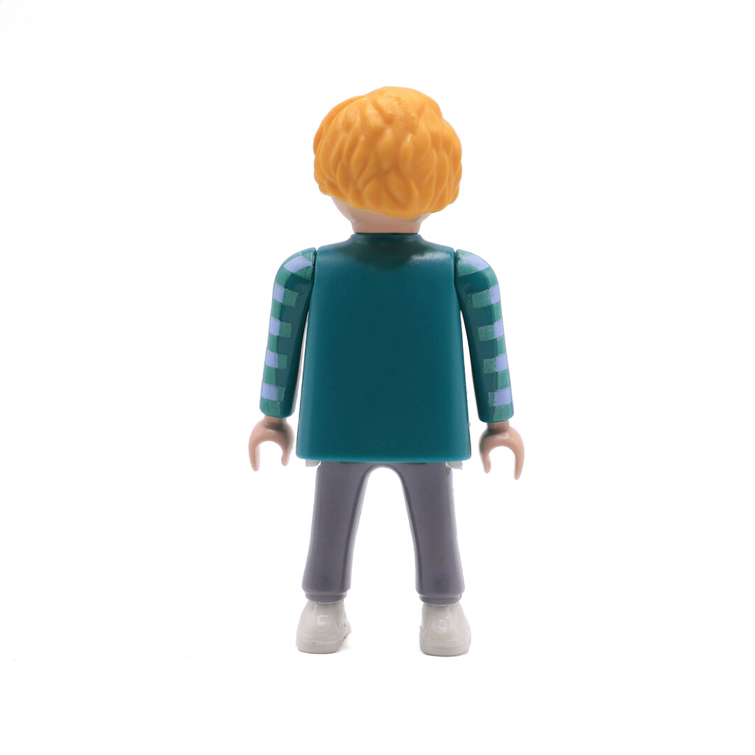 Playmobil Chico rubio camisa verde a cuadros ¡Mercadillo! | clickclack.es