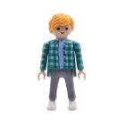 Playmobil Chico rubio camisa verde a cuadros ¡Mercadillo! | clickclack.es