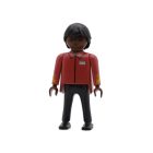 Playmobil Dependiente de rojo y negro ¡Mercadillo! | clickclack.es