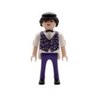 Playmobil Joven violeta blanco con chaleco y pajarita ¡Mercadillo! | clickclack.es