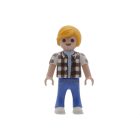 Playmobil Niño rubio en vaqueros camisa a cuadros ¡Mercadillo! | clickclack.es