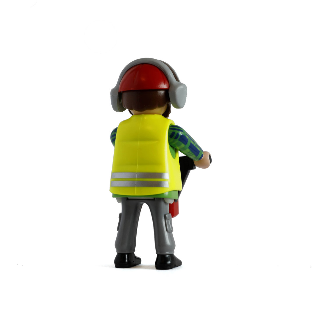 Playmobil Obrero con martillo neumático ¡Mercadillo! | clickclack.es