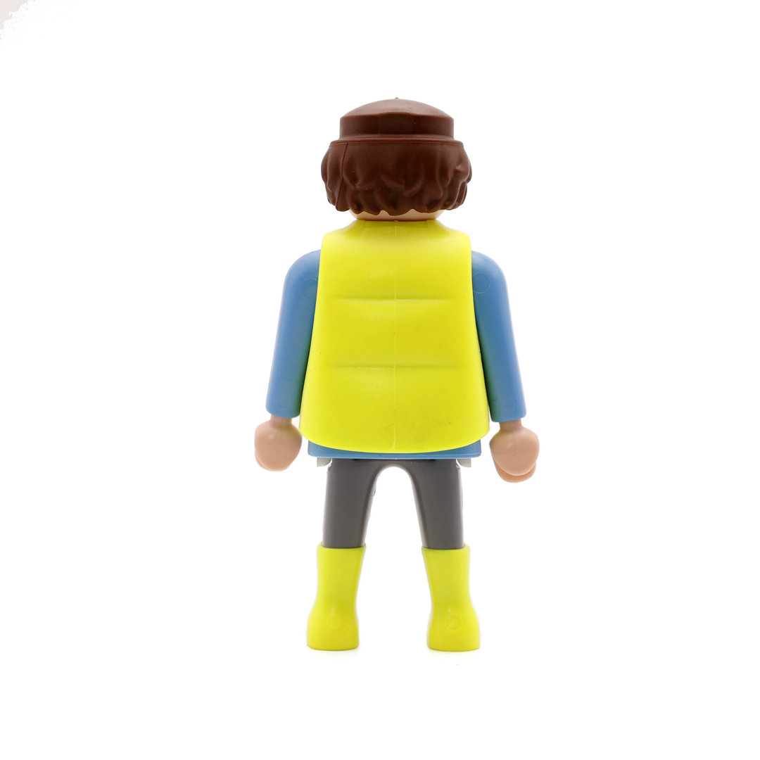 Playmobil Operario de azul y amarillo ¡Mercadillo! | clickclack.es