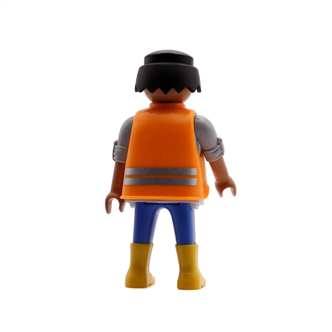 Playmobil Operario de azul y naranja ¡Mercadillo! | clickclack.es
