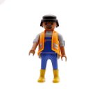 Playmobil Operario de azul y naranja ¡Mercadillo! | clickclack.es