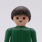 Playmobil Pelo castaño oscuro corto liso ¡Despiece! | clickclack.es
