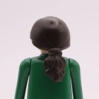 Playmobil Pelo castaño oscuro largo recogido ¡Despiece! | clickclack.es
