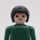 Playmobil Pelo clásico negro liso ¡Despiece! | clickclack.es