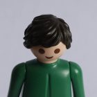 Playmobil Pelo corto marrón oscuro ¡Despiece! | clickclack.es