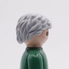 Playmobil Pelo gris corto ondulado ¡Despiece! | clickclack.es