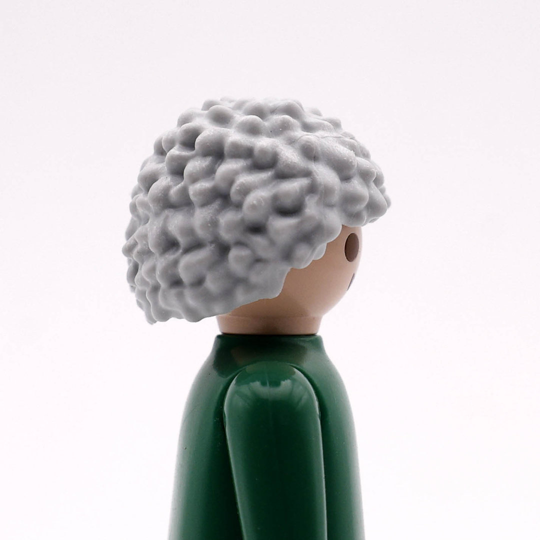 Playmobil Pelo gris estilo afro ¡Despiece! | clickclack.es