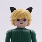 Playmobil Pelo rubio mate con orejas negras ¡Despiece! | clickclack.es