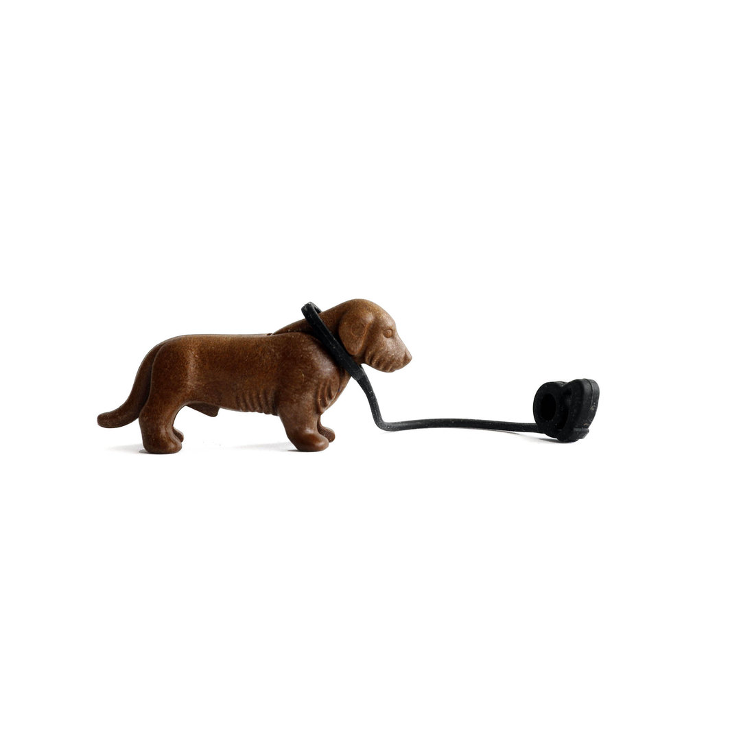 Playmobil Perro salchicha con correa ¡Mercadillo! | clickclack.es