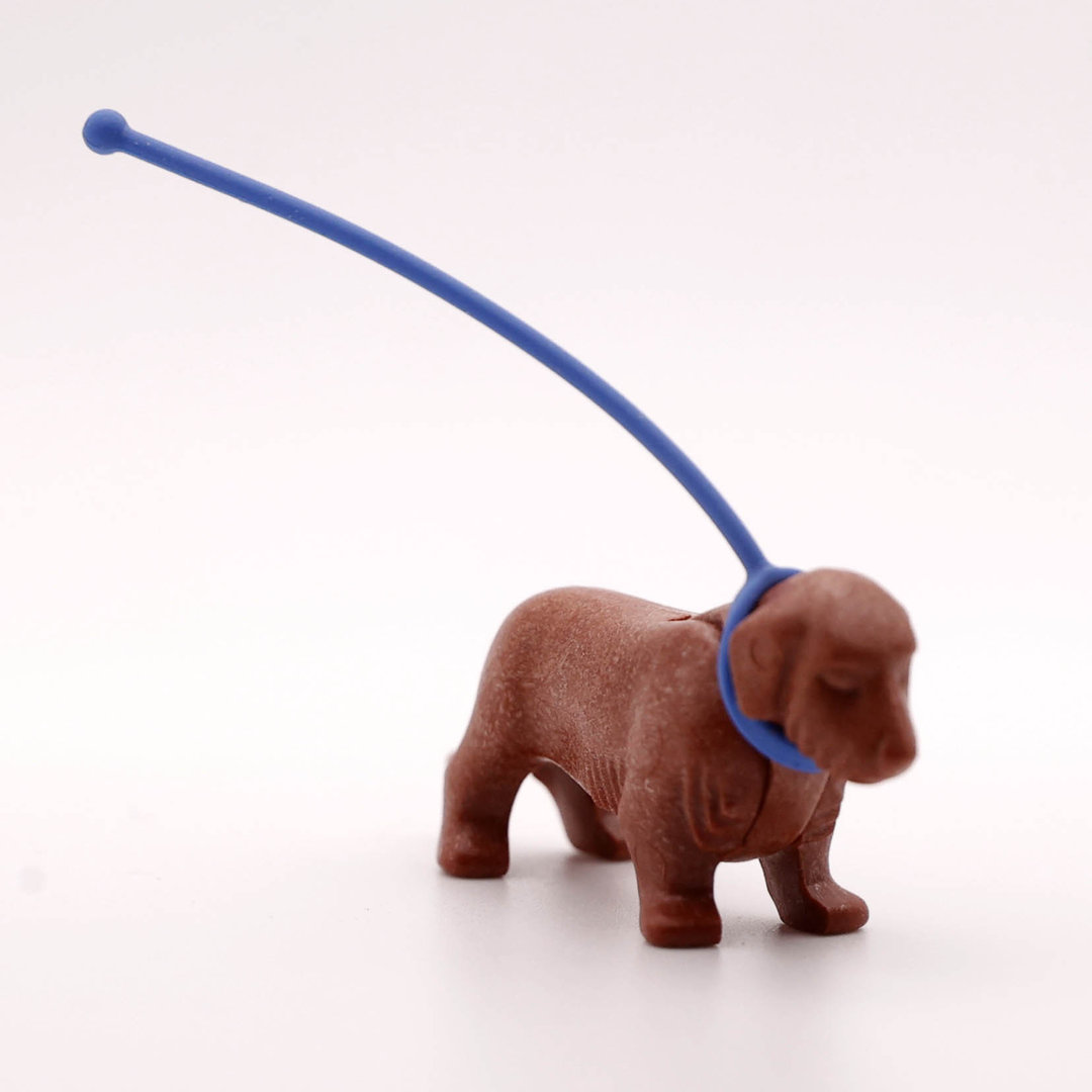 Playmobil Perro salchicha marrón claro ¡Mercadillo! | clickclack.es