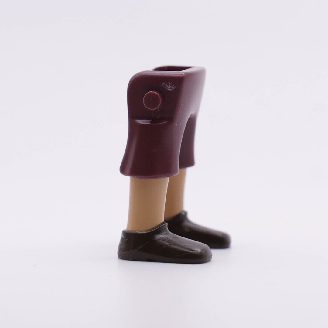 Playmobil Piernas aldeano burdeos marrón ¡Despiece! | clickclack.es