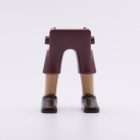 Playmobil Piernas aldeano burdeos marrón ¡Despiece! | clickclack.es