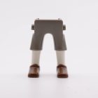 Playmobil Piernas aldeano gris marrón ¡Despiece! | clickclack.es