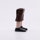 Playmobil Piernas aldeano marrón negro ¡Despiece! | clickclack.es