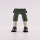 Playmobil Piernas aldeano verde blanco ¡Despiece! | clickclack.es